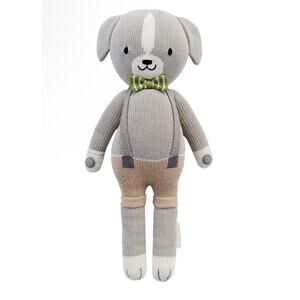 cuddle + kind Noah The Dog Reguar 20" Hand-Knit Doll  NWOT handcrafted in Peru